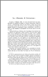 La « Mummia di Grottarossa »